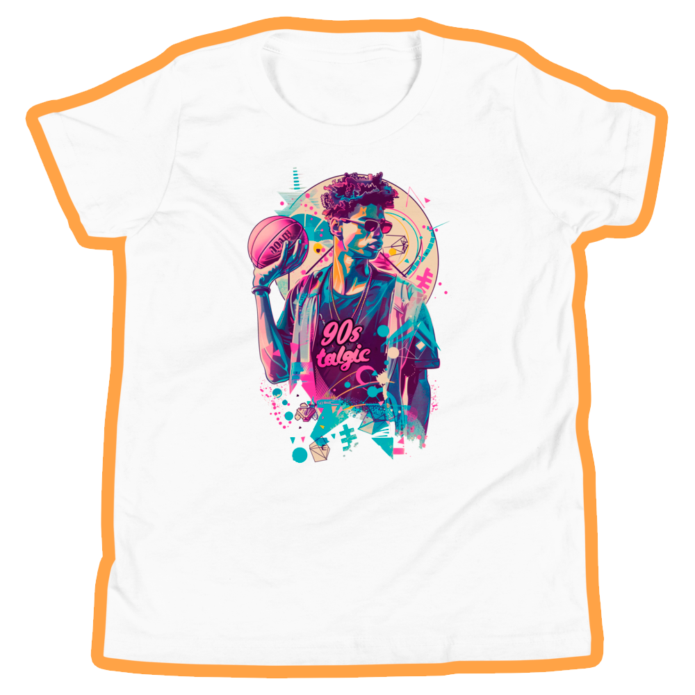 90s basketball boy youth short sleeve t-Shirt