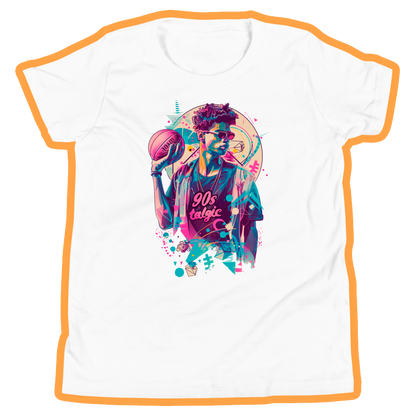 90s basketball boy youth short sleeve t-Shirt